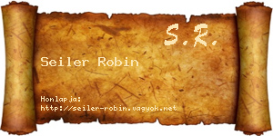 Seiler Robin névjegykártya
